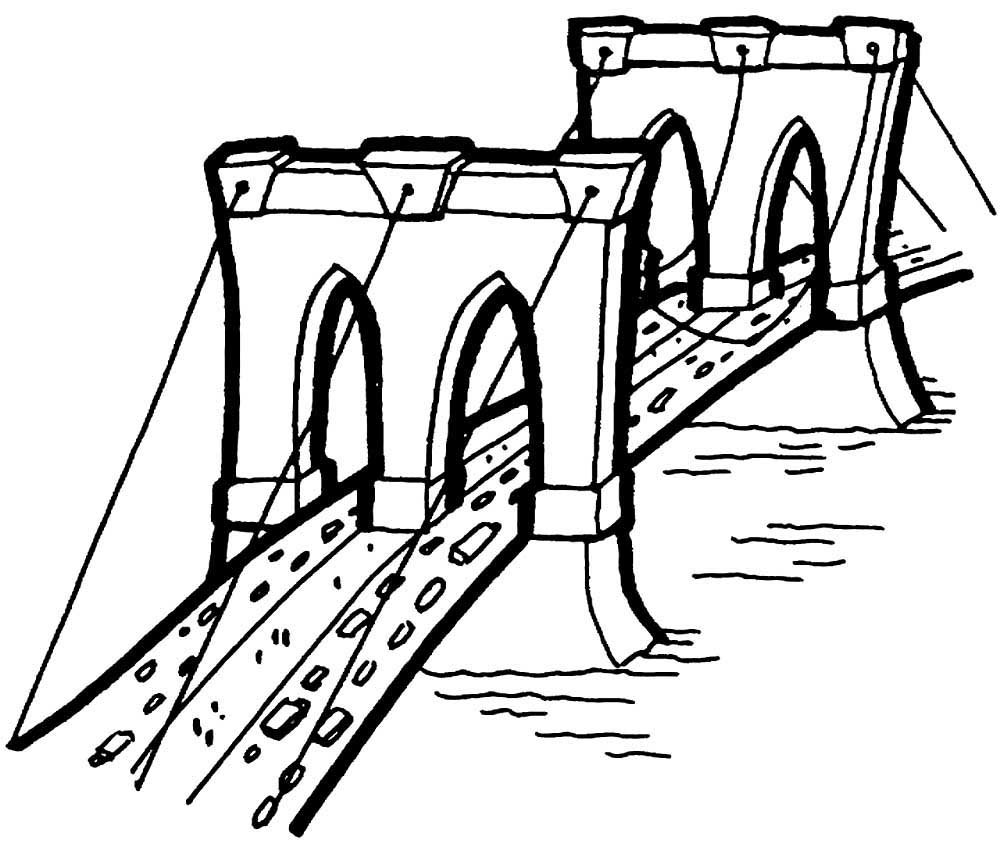Раскраска мост