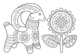 Филимоновская народная игрушка раскраски