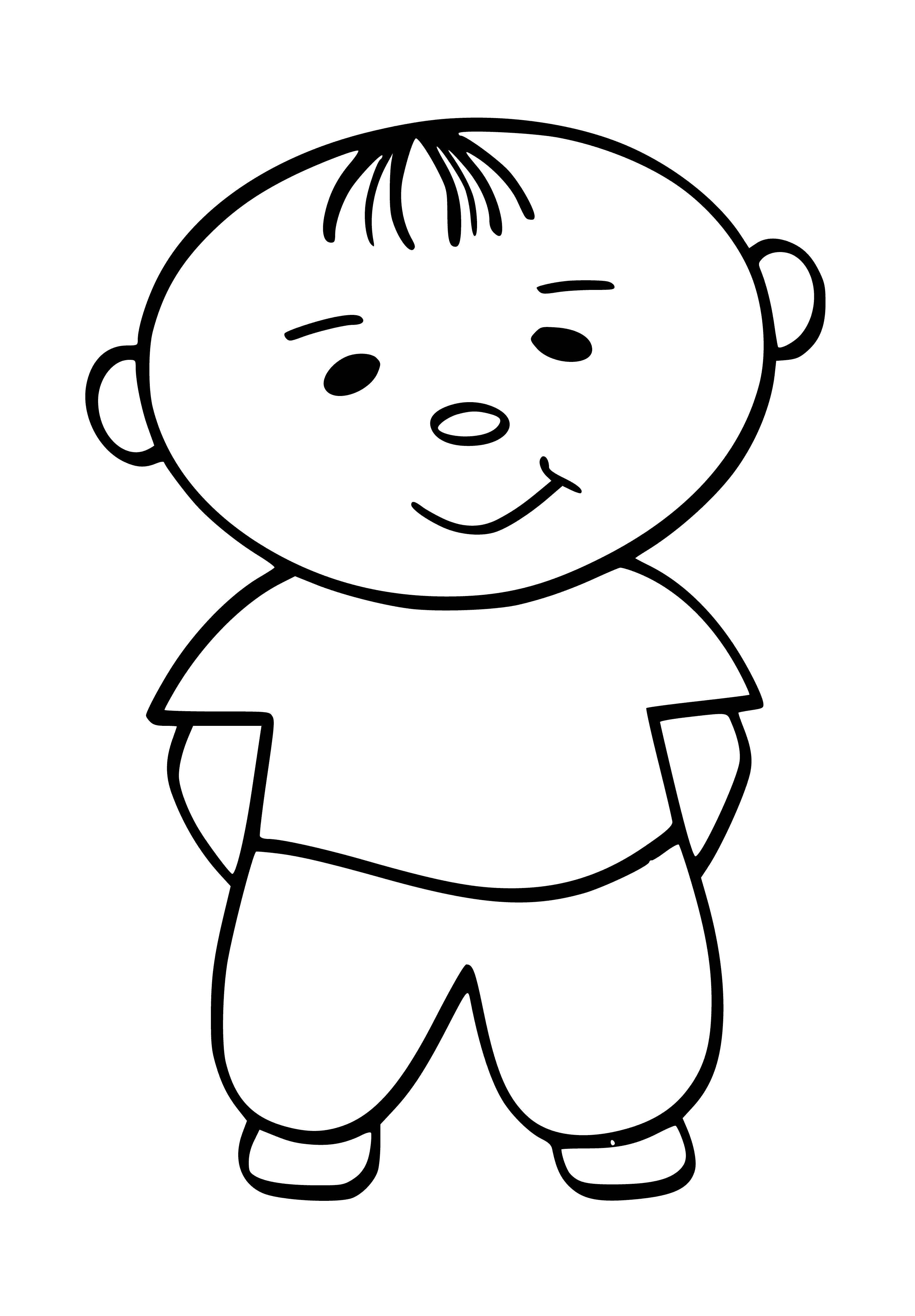 Нарисовать мальчика ребенку