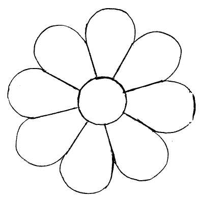 Ромашка черно белая