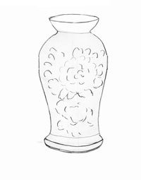 Кувшин Гжель раскраска