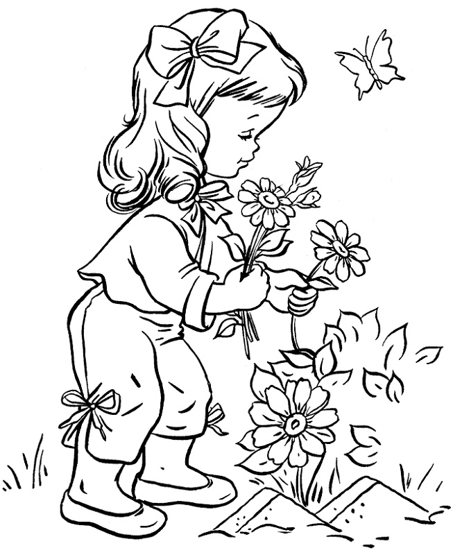 Собирать и раскрашивать. Катаев дудочка и кувшинчик раскраска. Весенние раскраски для детей. Цветы. Раскраска. Раскраска для девочцветы.
