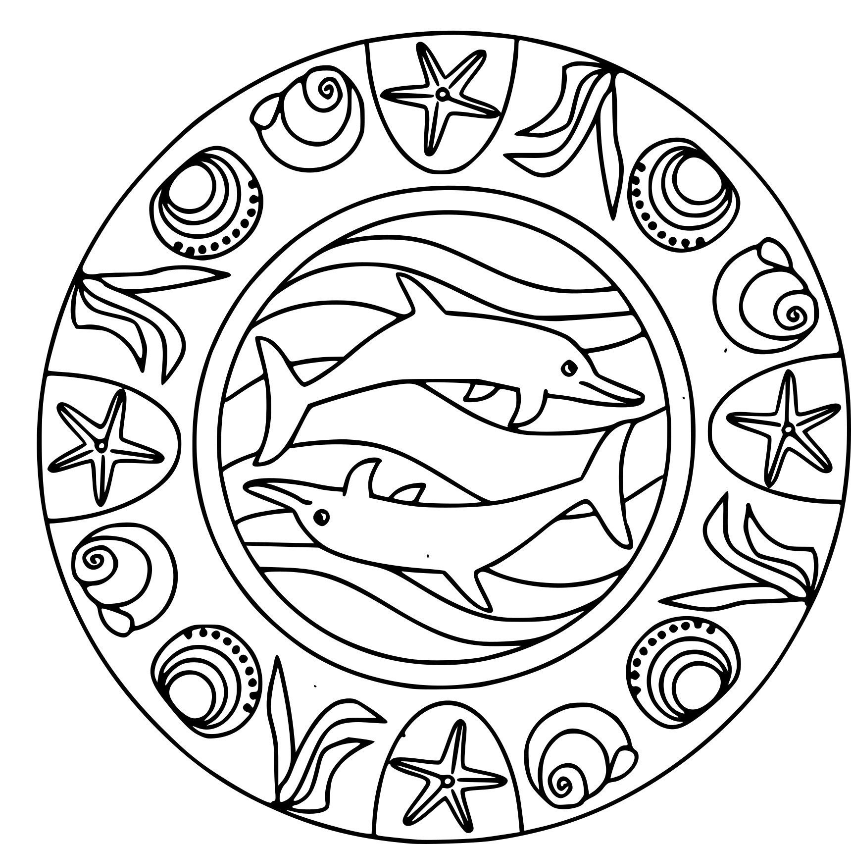 Зооморфный орнамент в круге