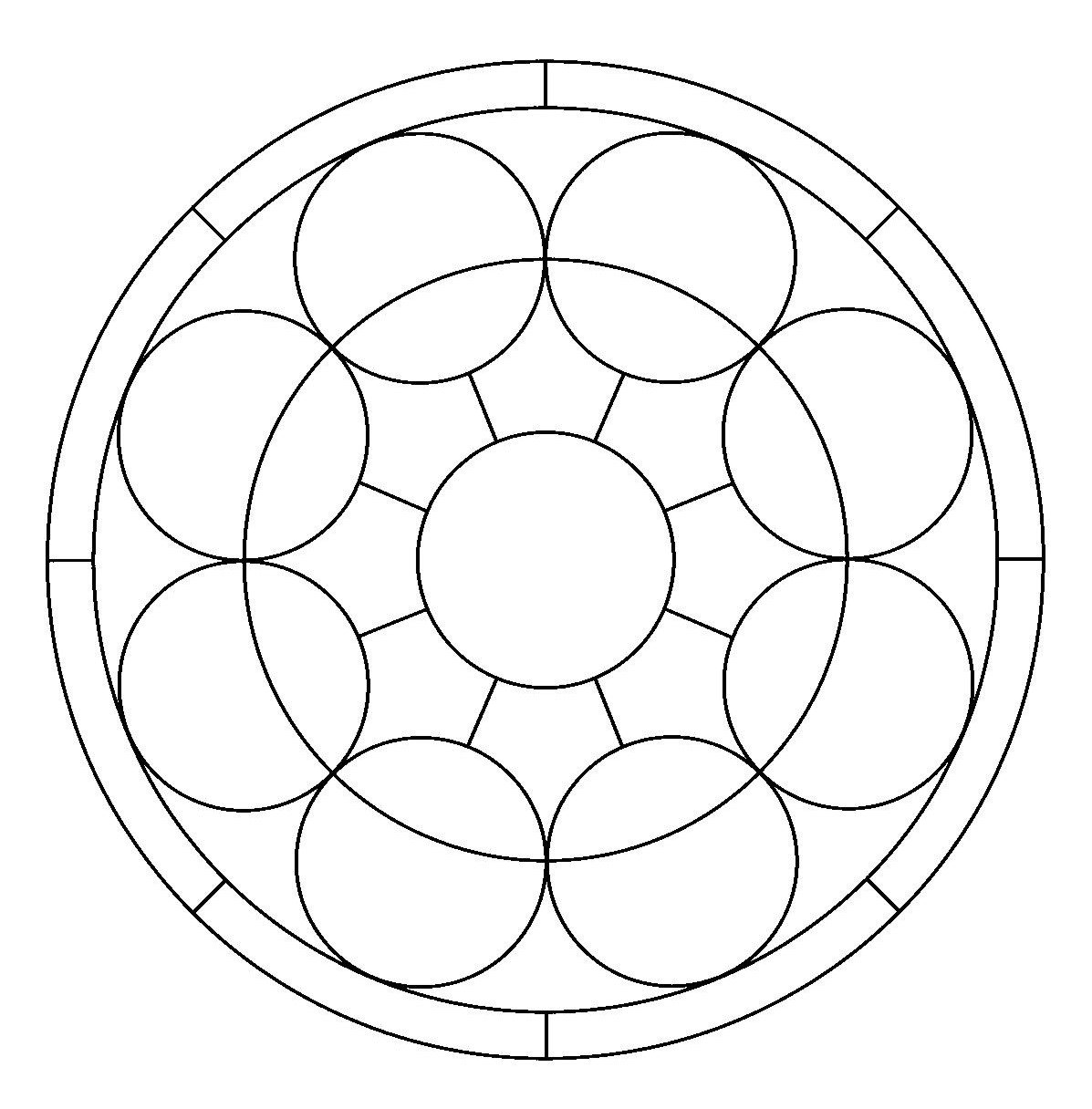 Геометрический узор из кругов