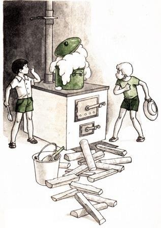 Носов Мишкина каша раскраска