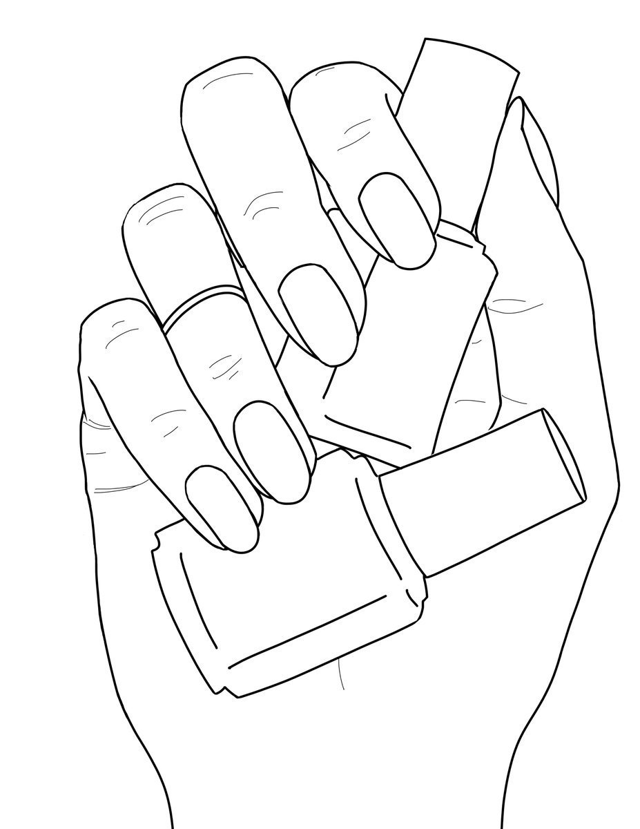 Ногти для раскрашивания длинные квадратные ногти