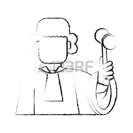 Судья рисунок карандашом