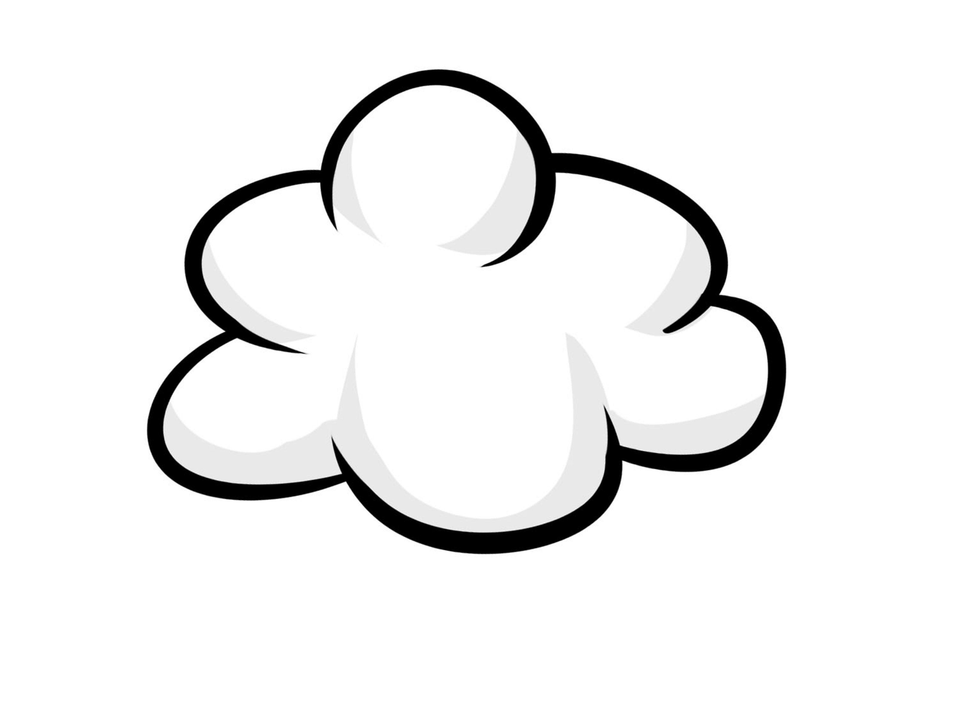 Рисунок облако для раскрашивания