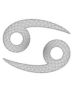 Раскраски знак зодиака буква