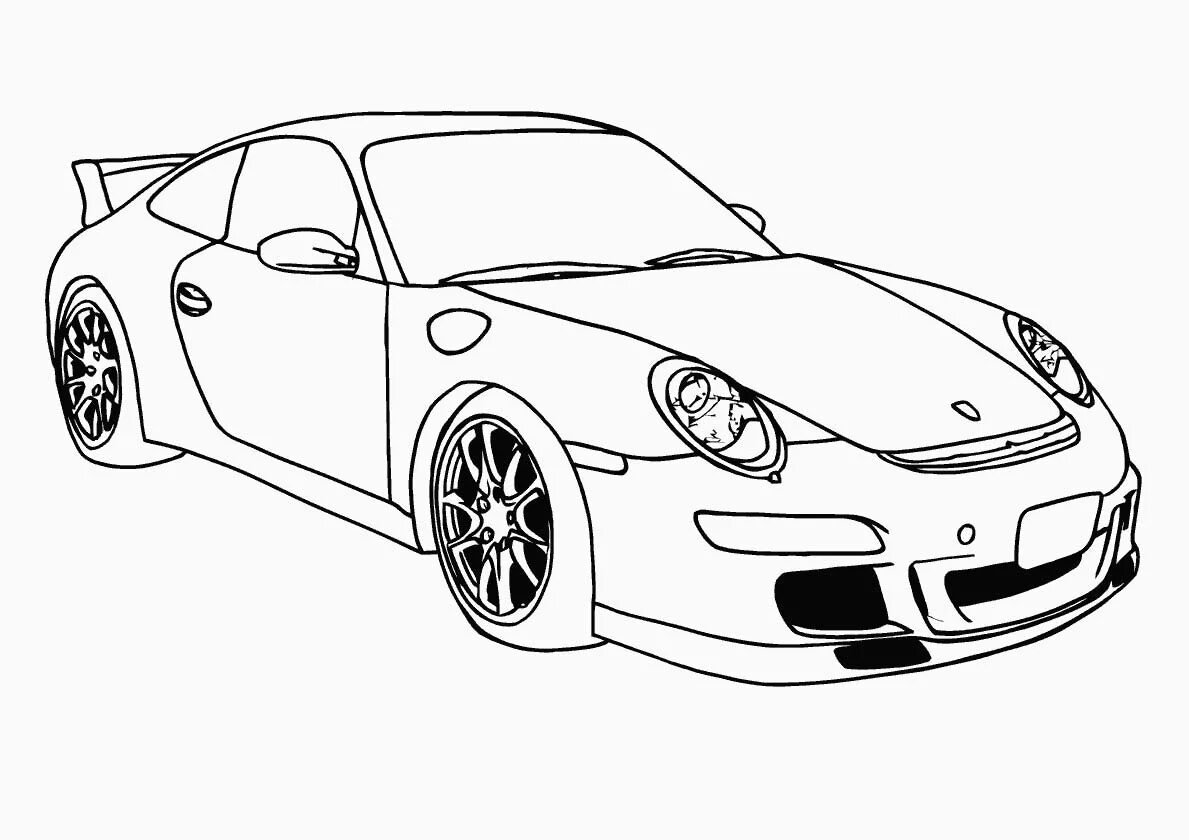 Porsche 911 gt3 раскраска