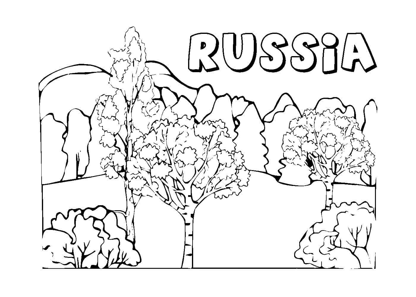 Раскраска Россия