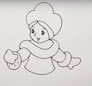 Образ зимы раскраска