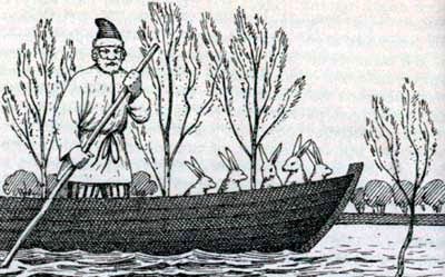 Дед Мазай и зайцы разукрашка