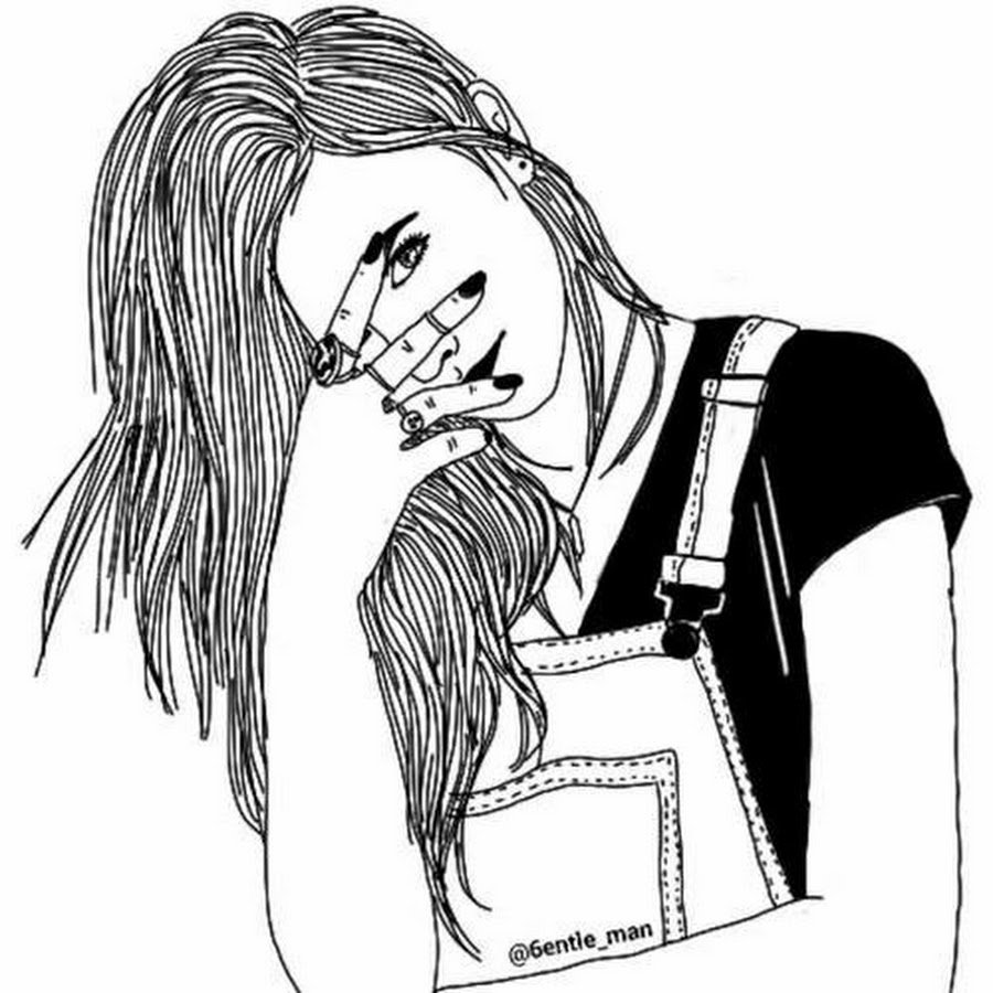 Рисунок подростка девушки