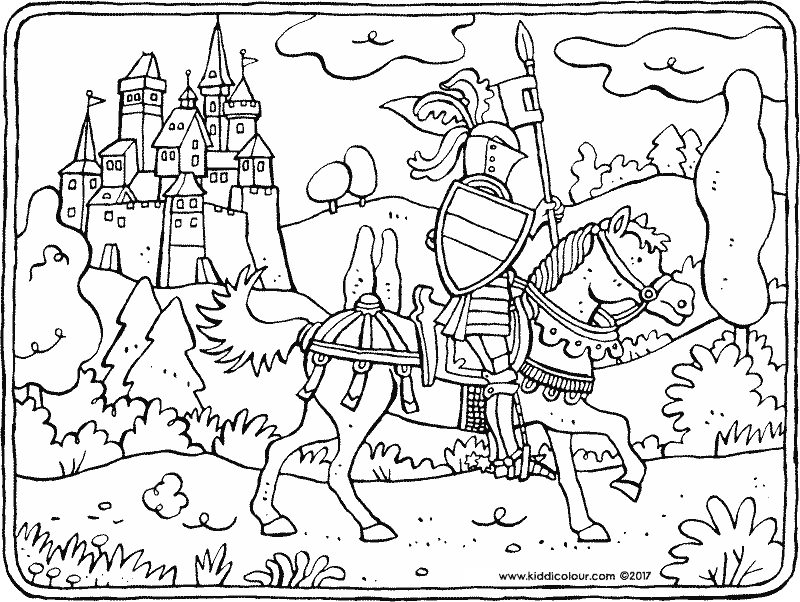 Рисунок средневековья 5 класс. Раскраска замок. Рыцари. Раскраска. Раскраска замок с рыцарями. Раскраска рыцарь для детей.