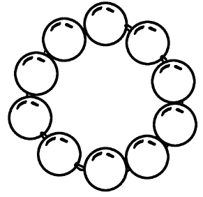 Колье раскраска