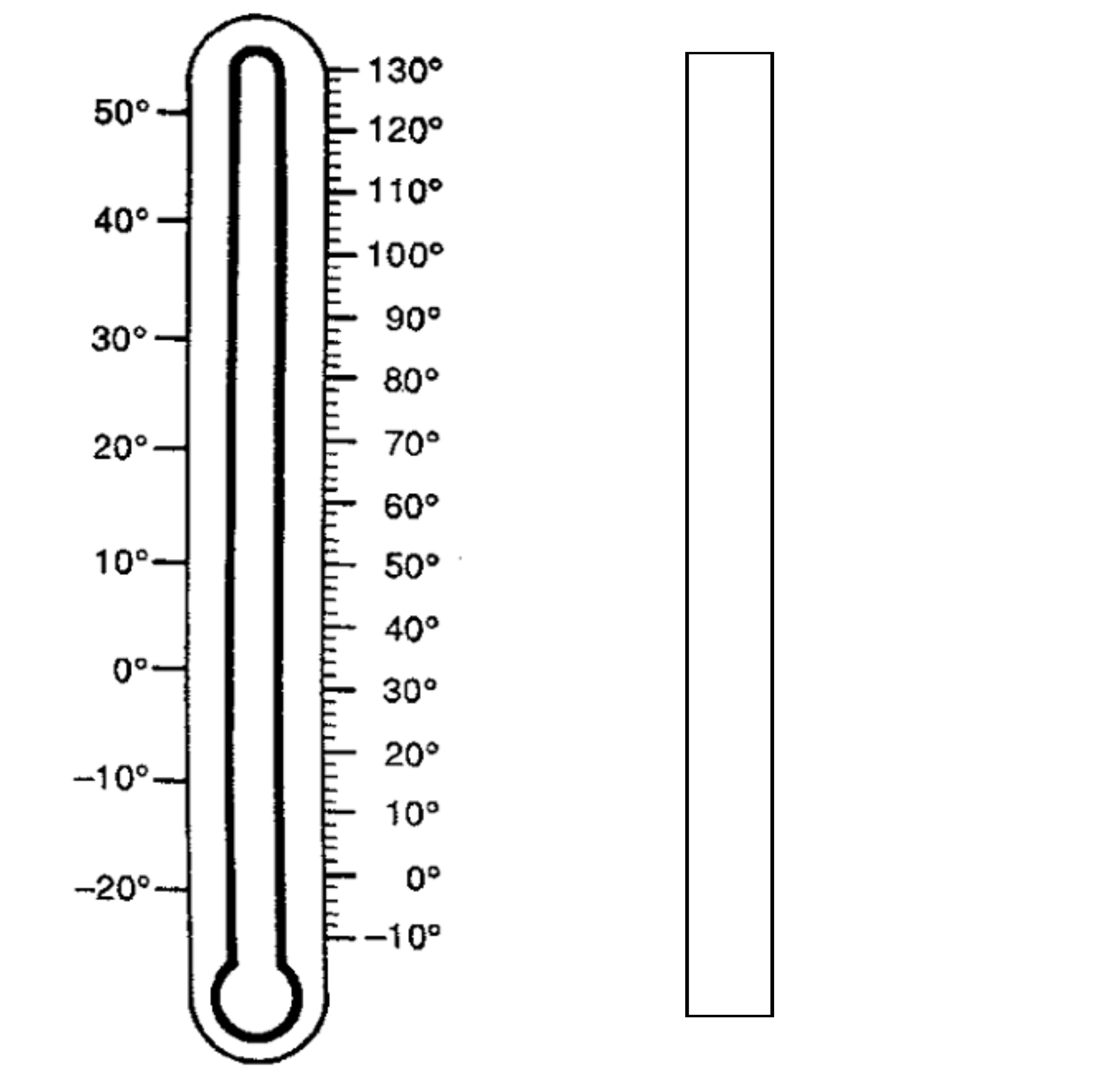 Ртутный термометр со шкалой рисунок