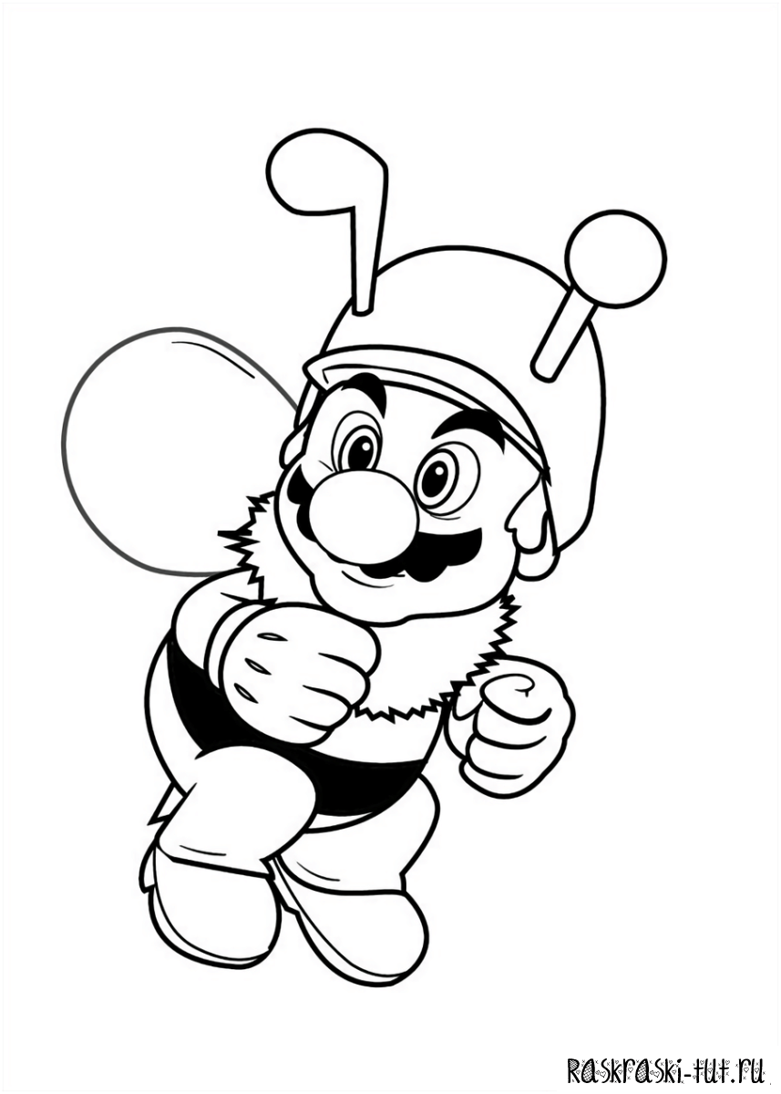 Марио рисунок карандашом