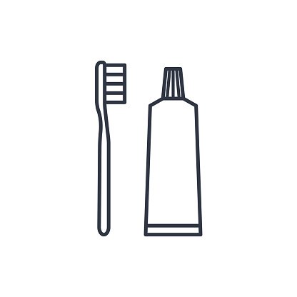 Раскраска зубная шетка