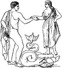 Орфей и Эвридика миф раскраска