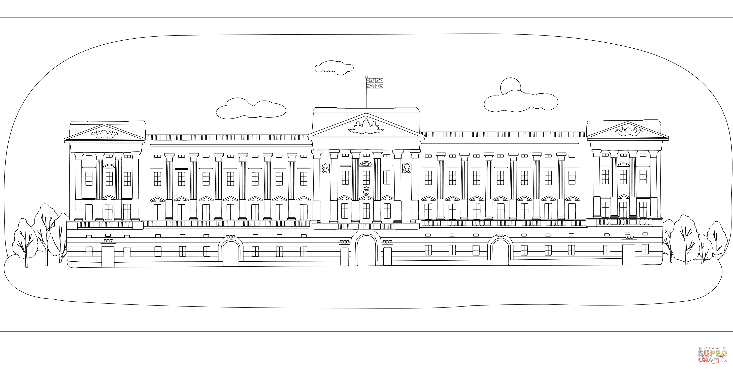 Букингемский дворец раскраска