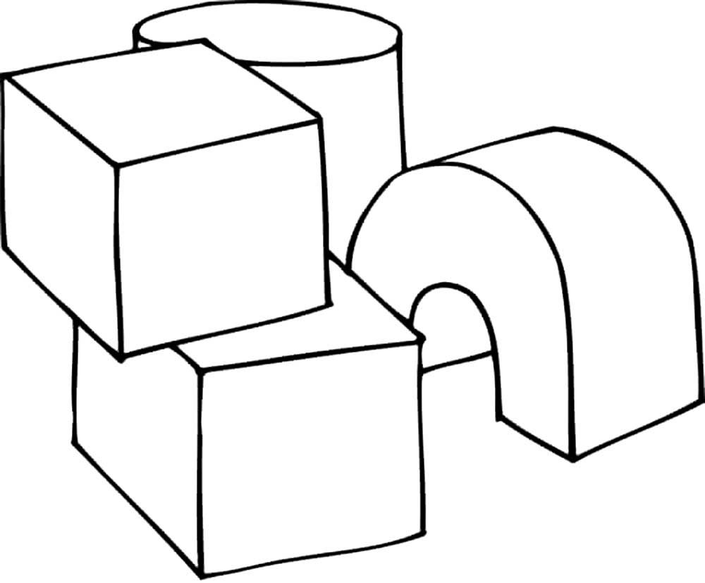 Кубики для раскрашивания для детей