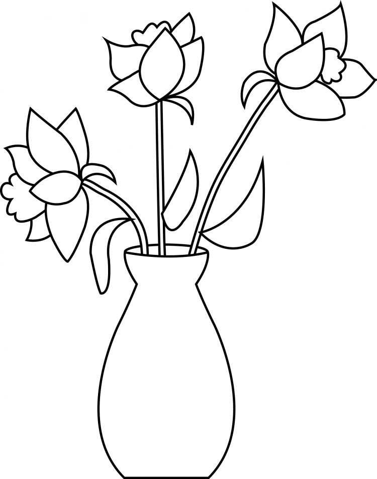 Легкий рисунок цветов в вазе. Ваза с цветами карандашом. Раскраска ваза с цветами для детей. Цветы в вазе рисунок. Цветы в вазе для срисовки.