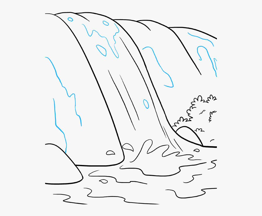 Картинка раскраска реки. Водопад раскраска для детей. Водопад рисунок легкий. Водопад рисунок карандашом. Водопад контур.