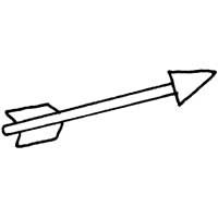 Стрела раскраска для детей