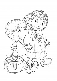 Раскраска на тему вежливость