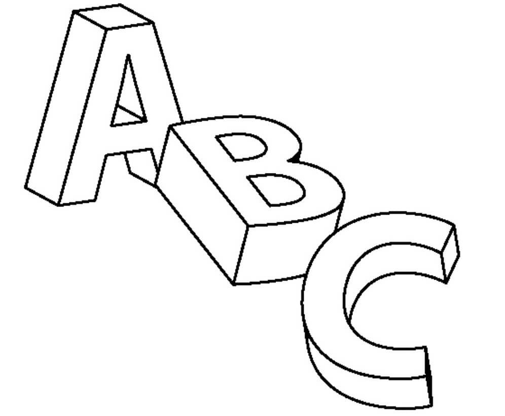 ABC раскраска