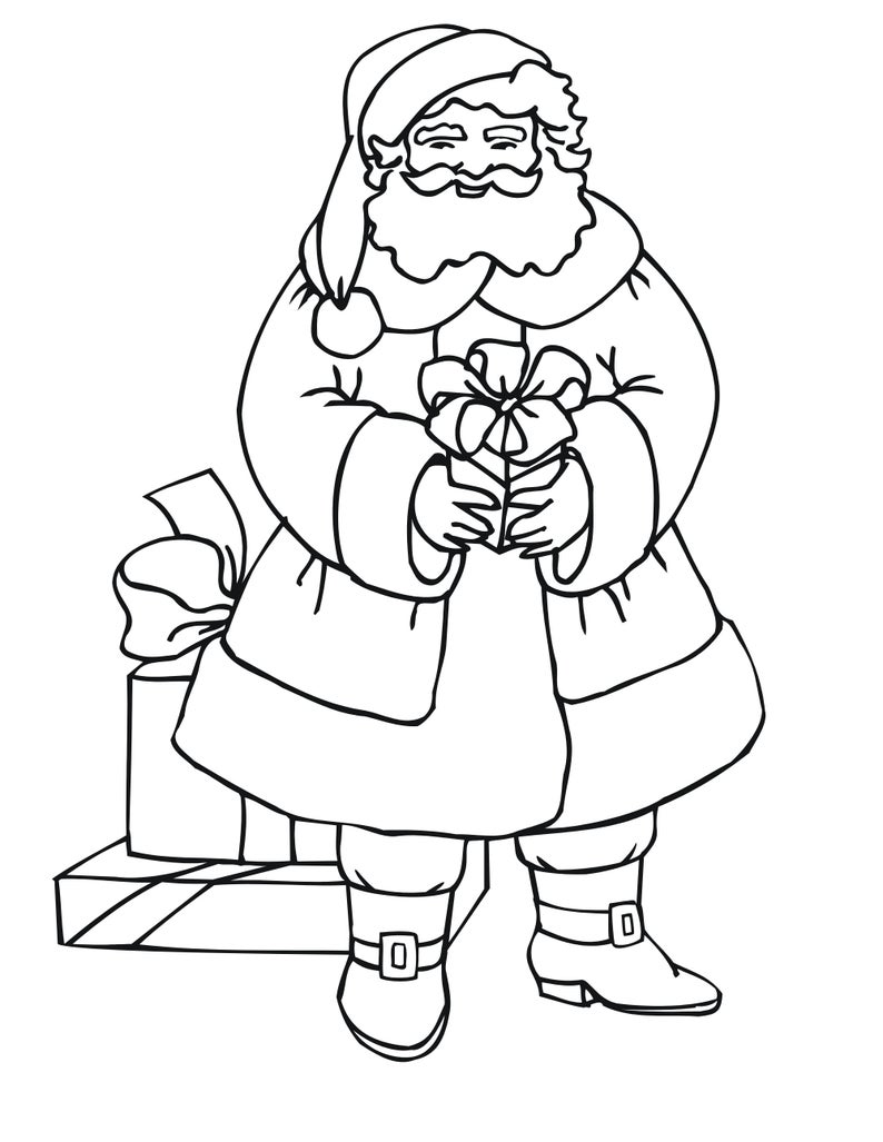 Красивый дед мороз картинка для распечатки. Санта Клаус раскраска. Дедушка Мороз раскраска. Санта Клаус раскраска для детей. Рпаскраскасанта Клаус.