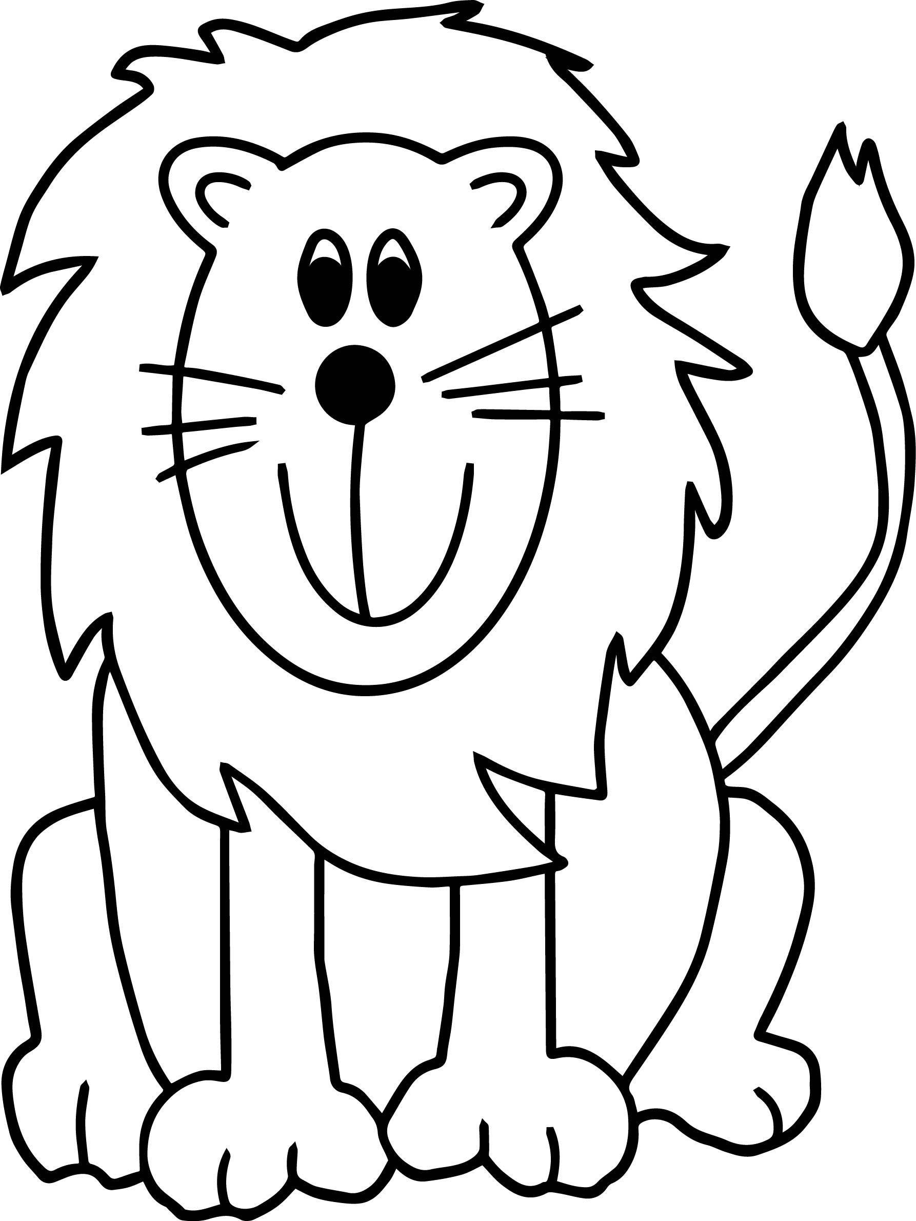 Раскраска «львёнок»
