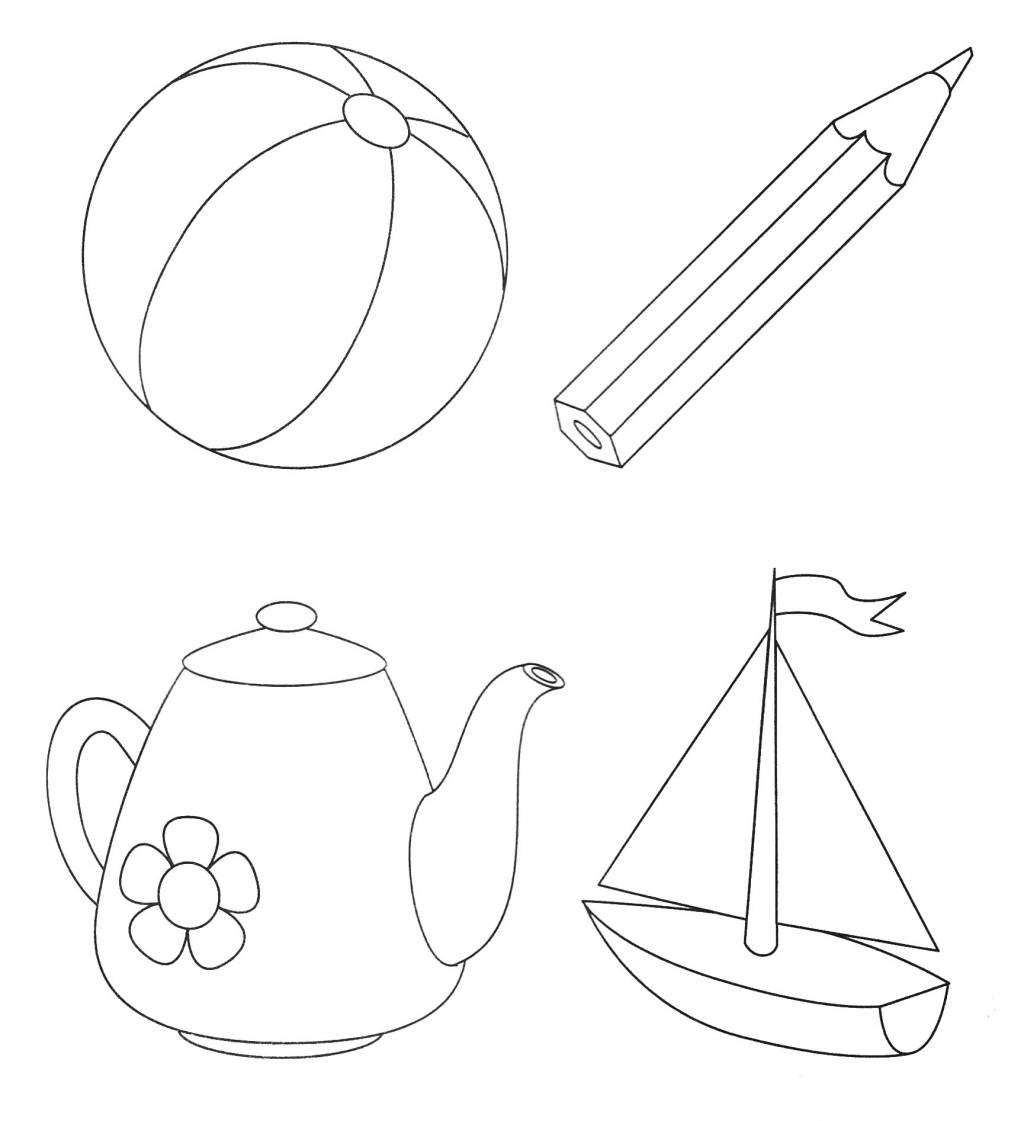 Рисунки для срисовки предметы