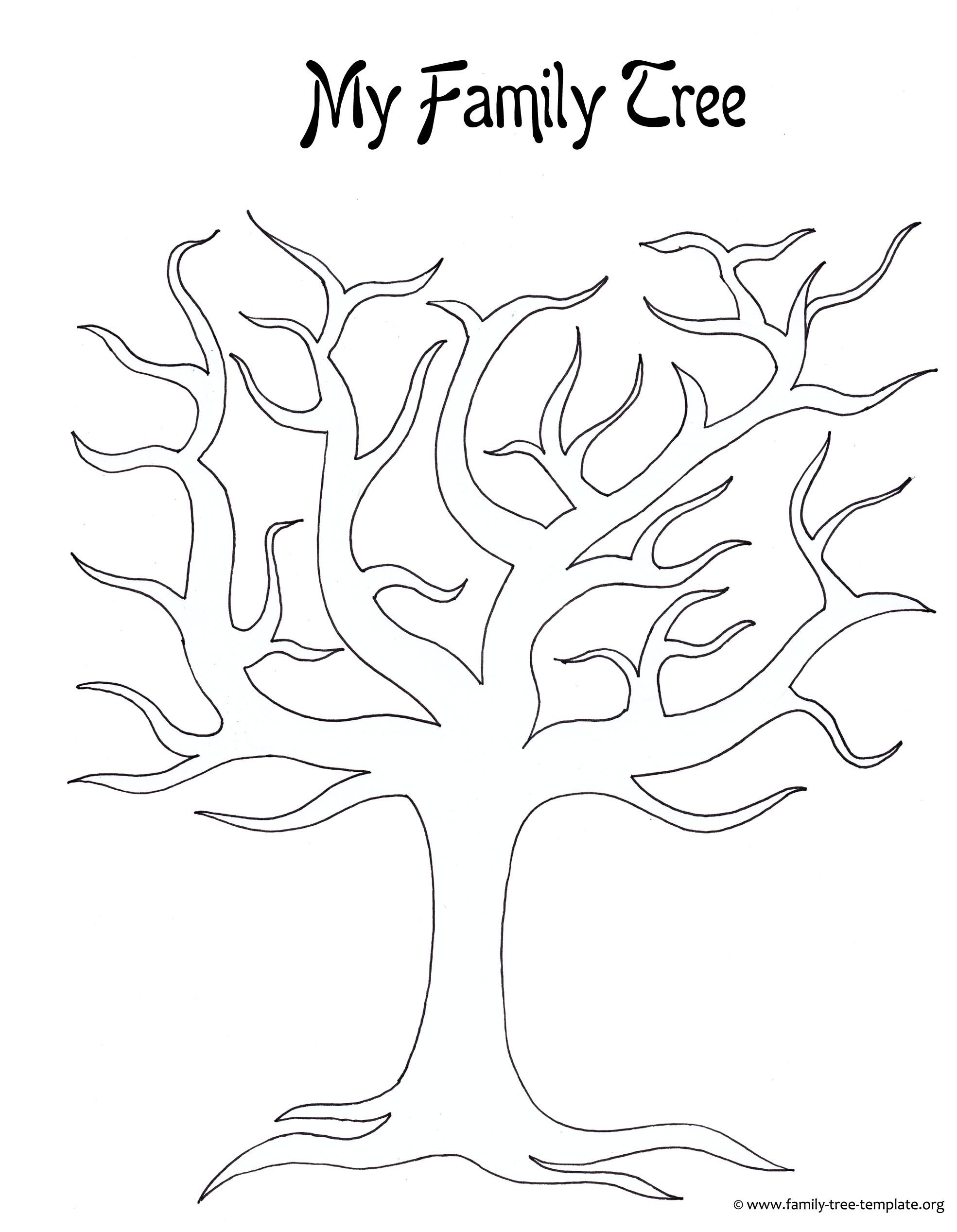 Семейное дерево шаблон