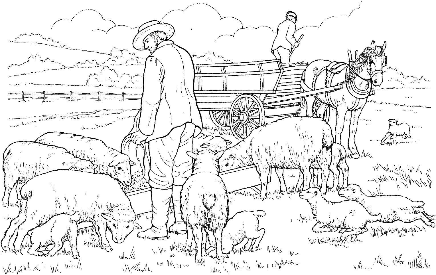 Сельское хозяйство рисунок легкий