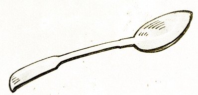 Рисунок раскраска ложка (42 фото)