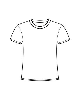 Футболка белая вектор