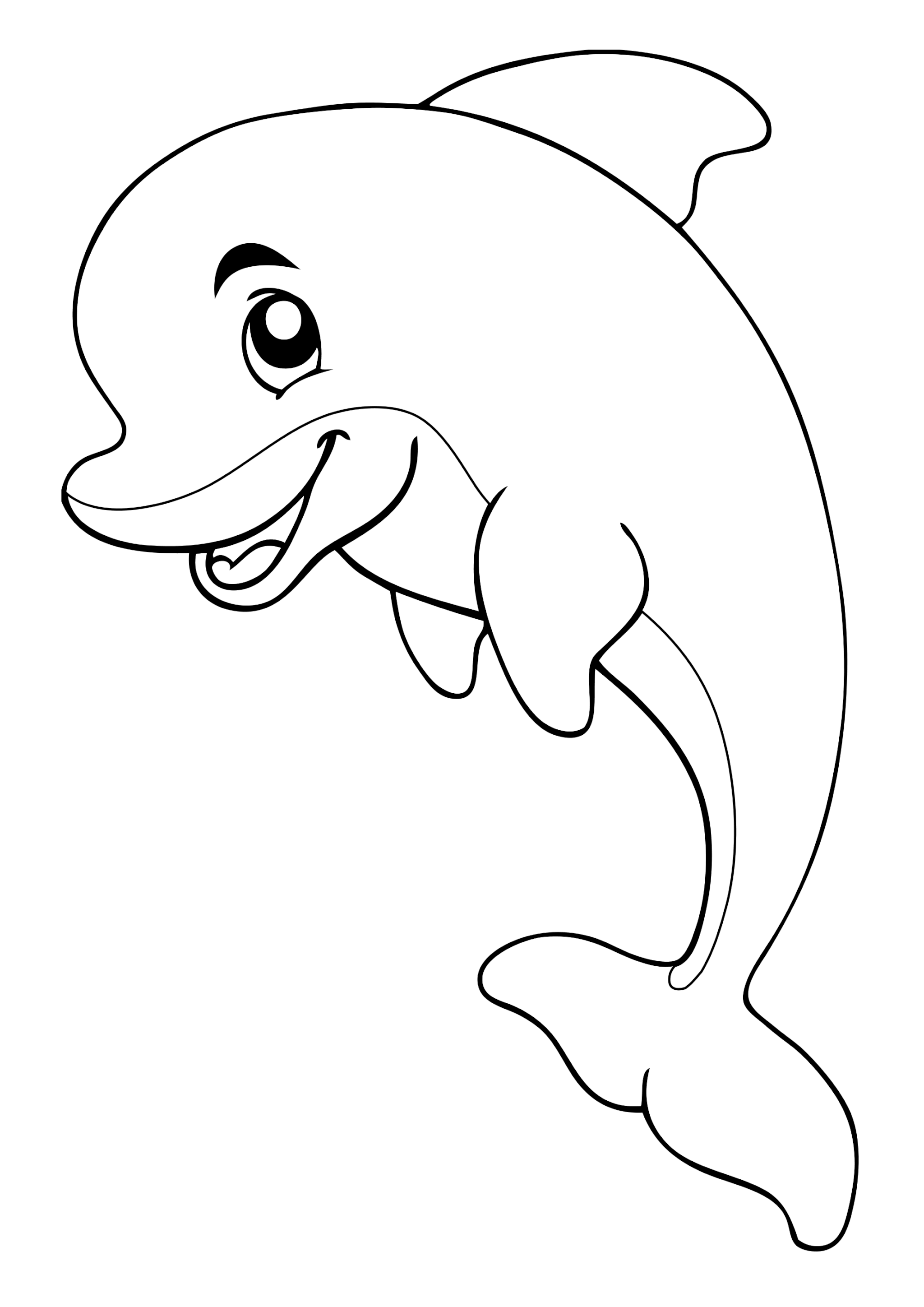 Раскраска Дельфинчик