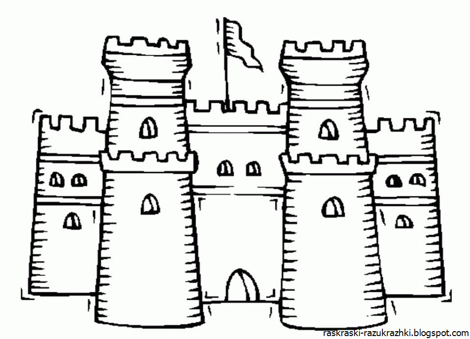Белая башня рисунок. Каменный замок средневековья спереди. Крепость раскраска. Контур средневекового замка. Рыцарский замок. Раскраска.