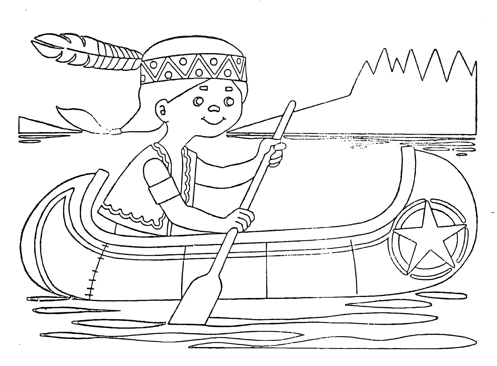 Лодка с веслами раскраска для детей