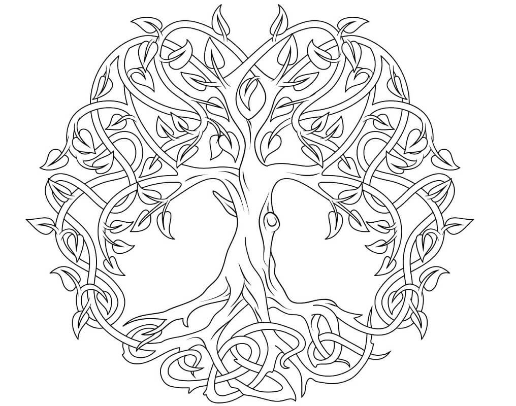 Кельтский орнамент Древо жизни