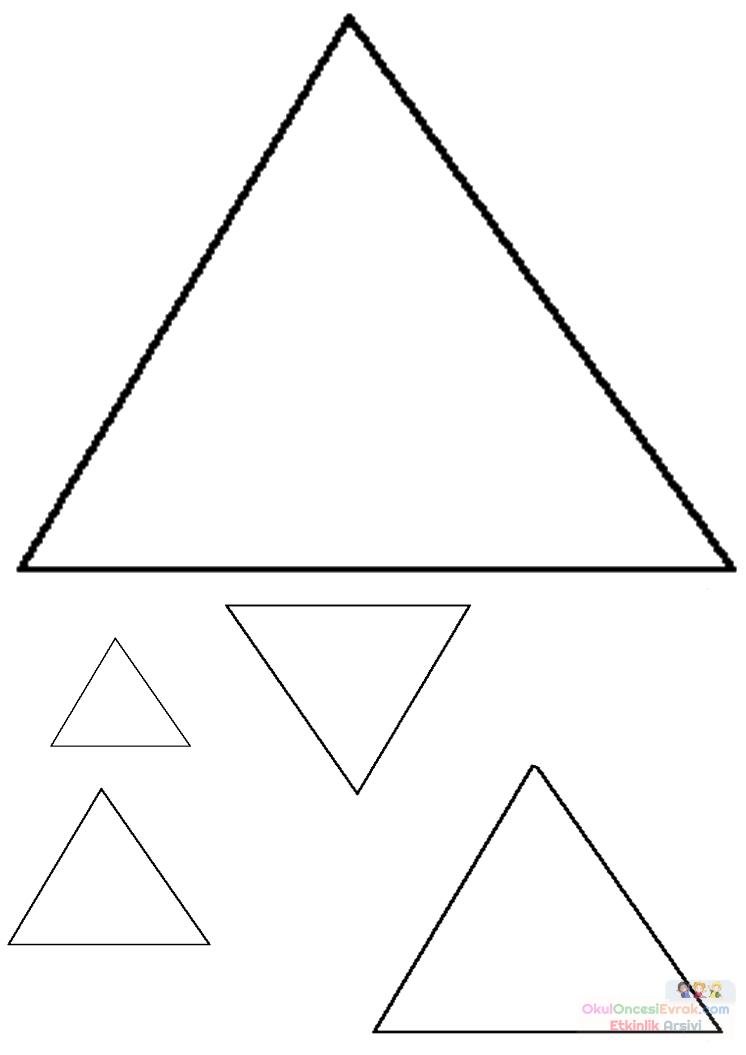 Треугольник формы c. Трафарет треугольники. Фигура треугольник. Треугольники разных размеров. Треугольники для вырезания для детей.
