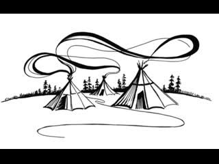 Жилище Ханты и манси в ХМАО рисунок