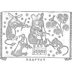 Квартет басня Крылова раскраска