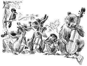 Квартет басня Крылова карандашом