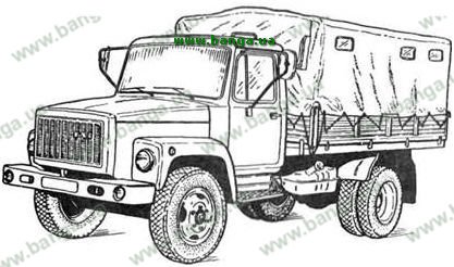 ГАЗ-3307 самосвал раскраска