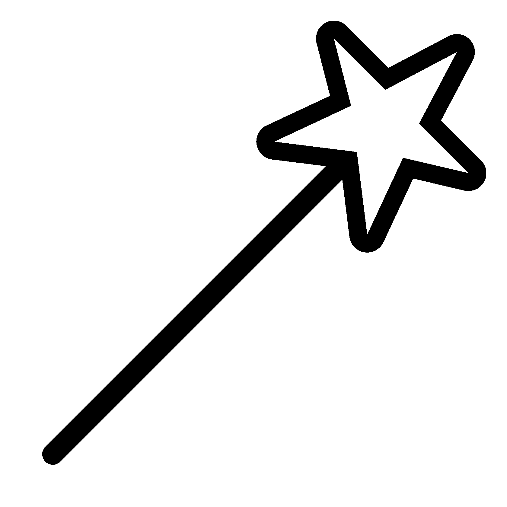 Как нарисовать волшебную палочку поэтапно