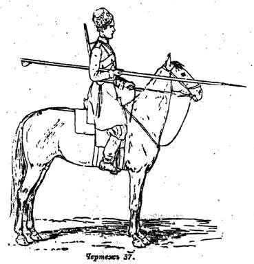 Казак на лошади раскраска
