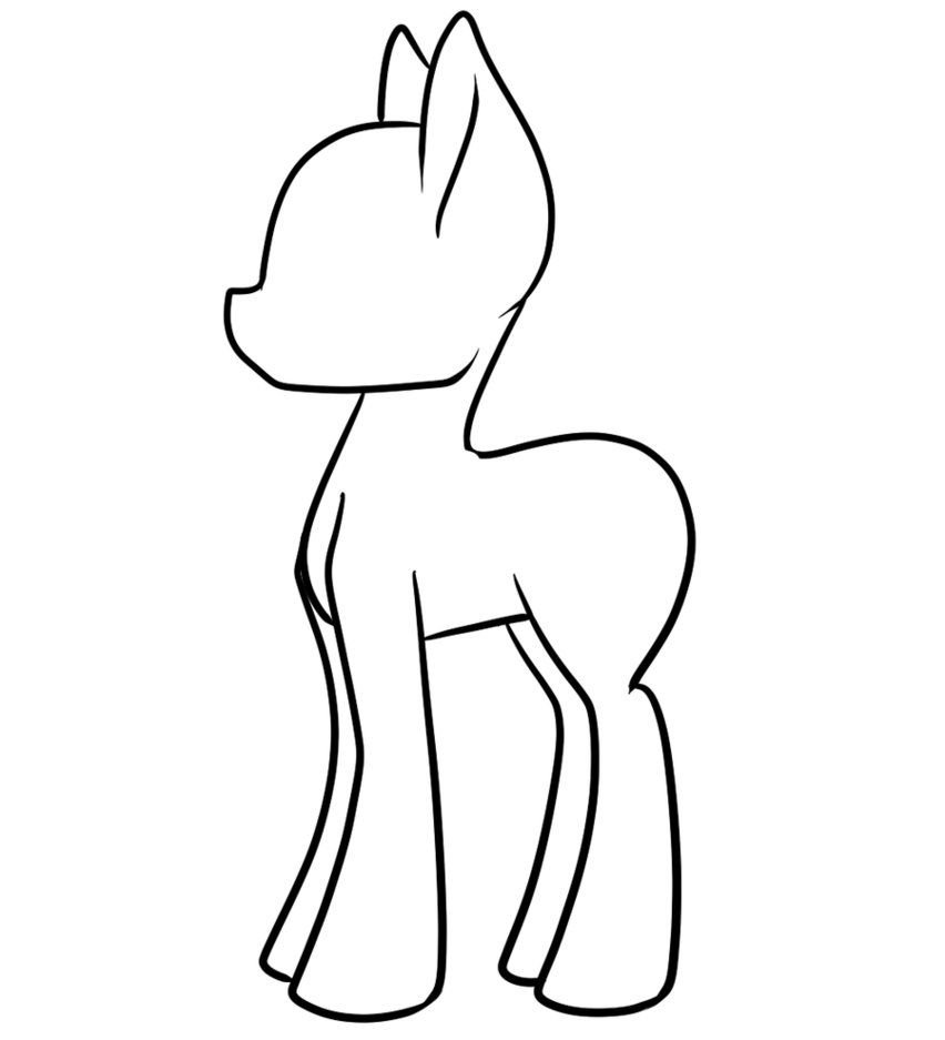 Тело пони для рисования